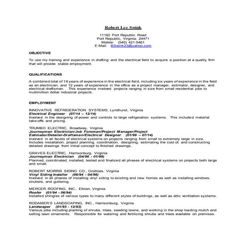 Engineering Resume