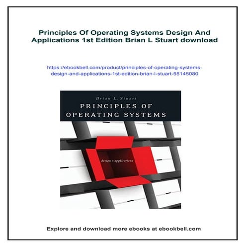 Principles Of Operating Systems Design And Applications 1st Edition ...