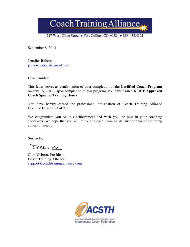 Certification LetterCCPRoberts