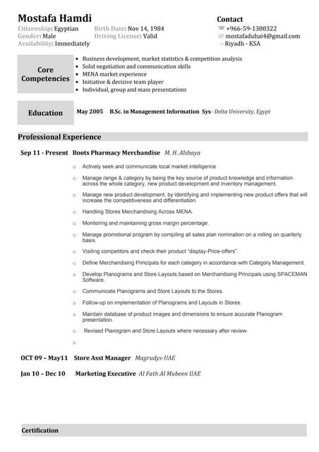 Mostafa Updated CV