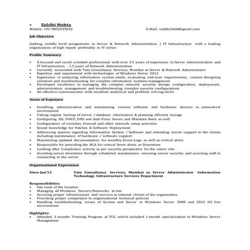 Benil CV for IT | DOC