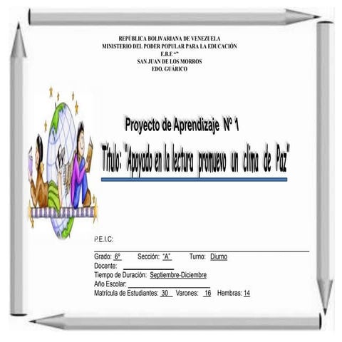 Proyecto para 6to grado