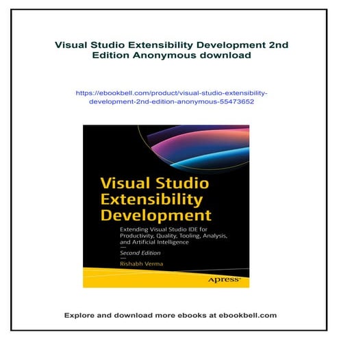 Visual Studio Extensibility Development 2nd Edition Anonymous | PDF