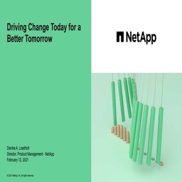 BEYA2021 Driving Change Today for a Better Tomorrow Presented by NetApp