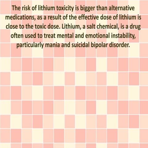What Is Lithium Toxicity? Can Lithium Orotate Cause Lithium Toxicity?