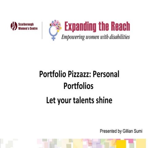 Portfolio Presentation for SWC | PPT