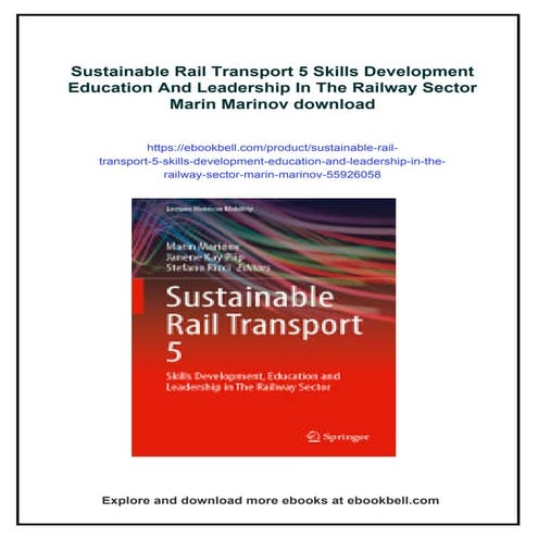 Sustainable Rail Transport 5 Skills Development Education And ...