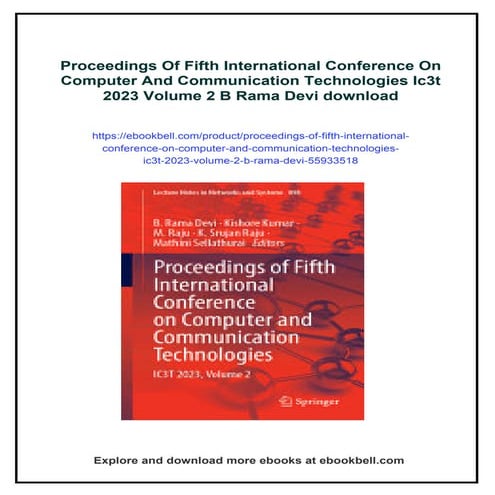 Proceedings Of Fifth International Conference On Computer And Communication T...