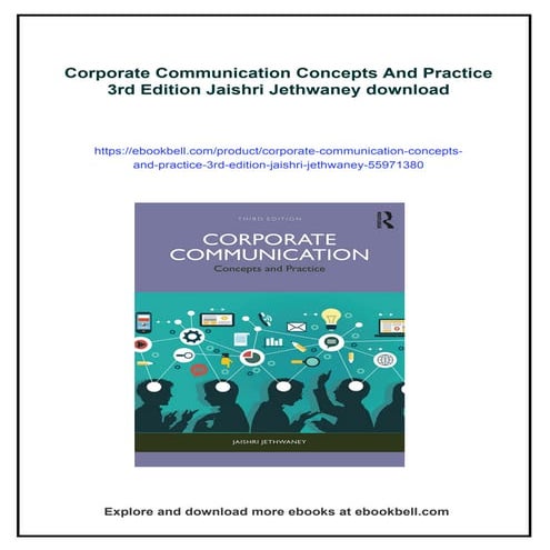 Corporate Communication Concepts And Practice 3rd Edition Jaishri Jethwaney