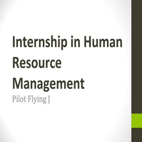 HR Internship Presentation