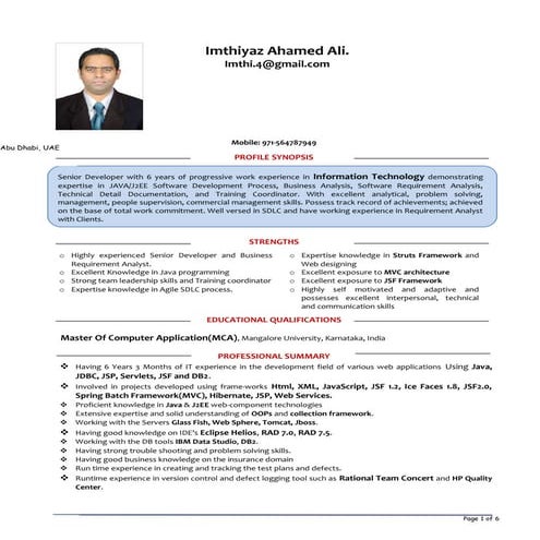 ImthiyazAli_Resume