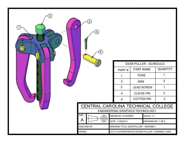 GEAR PULLER ASSEMBLYLayout1