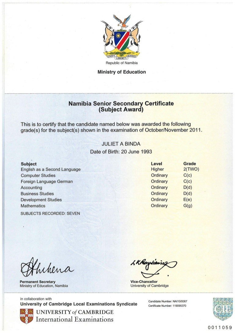 Gr 12 Senior Certificate