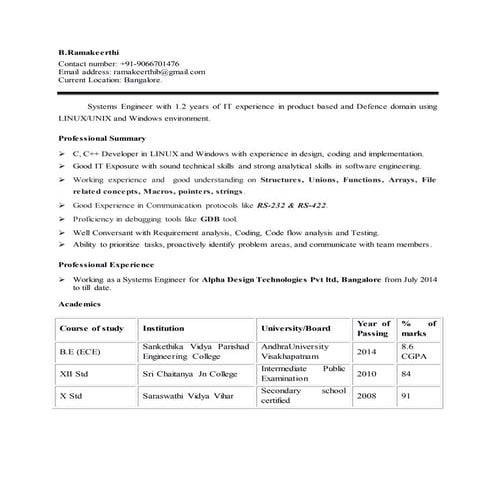 Ramakeerthi_1+yr_resume