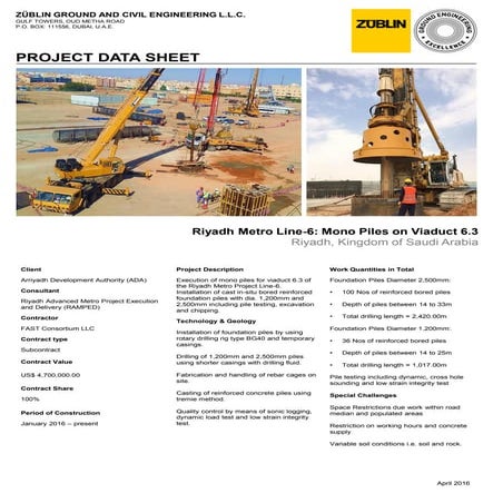 Riyadh Metro Viaduct 6.3 | PDF