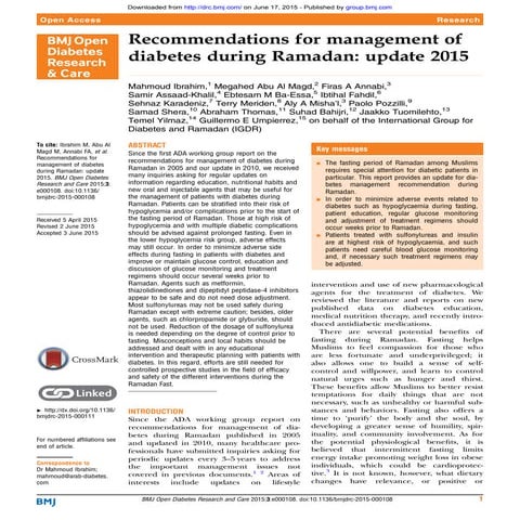 Ramadan Statement 2015