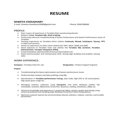 Product Support Engineer