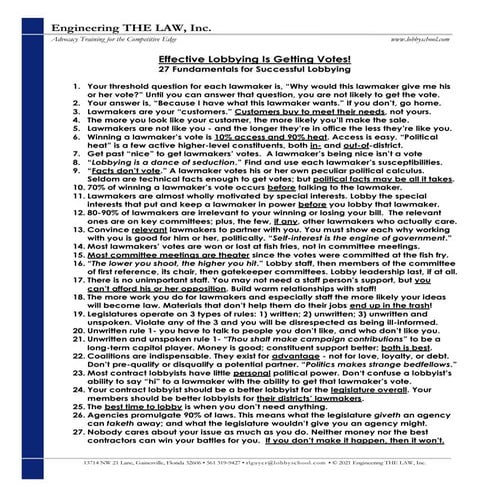 27 Fundamentals from Robert L. Guyer 