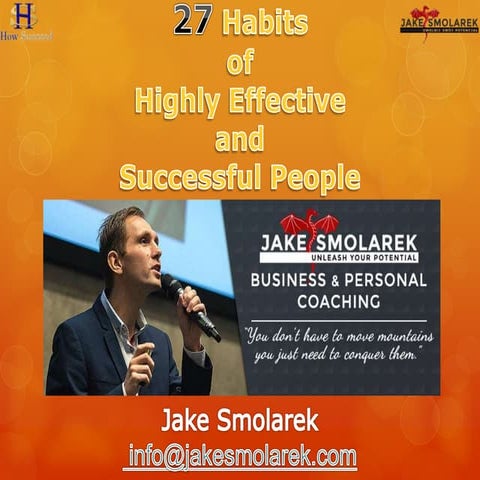 27 habits of highly effective and successful people 