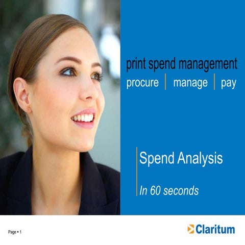Spend Analysis In 60 Seconds