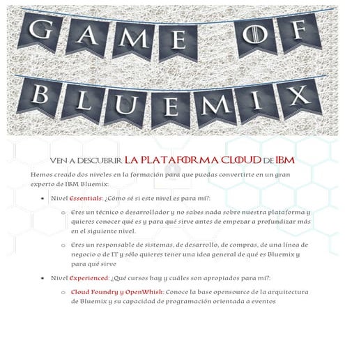 =Ven a conocer la plataforma cloud de IBM! 