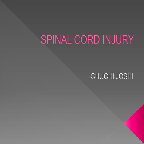 SPINAL CORD INJURY