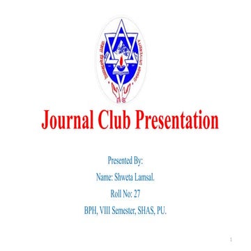 27 shweta lamsal journal-club-presentation
