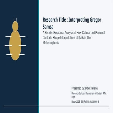Interpreting Kafka's The Metamorphosis Through Reader-Response Analysis ...