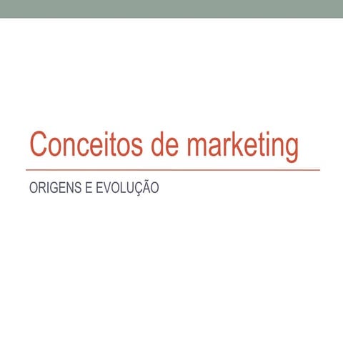 Conceitos de Marketing