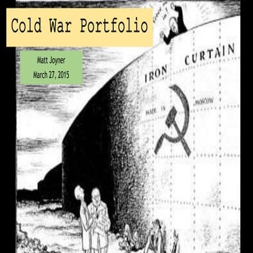 28.6 pba cold war portfolio | PPTX