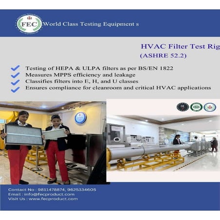 FEC World Class Filter Testing Equipment. | PDF