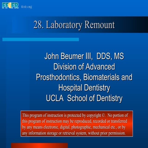 28.laboratory remount