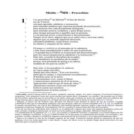 Mishlej - Proverbios