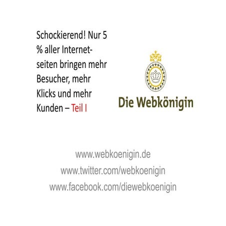 Schockierend! 95 % aller Websites sind unwirksam.