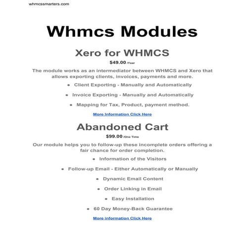 Whmcs Modules - Whmcs Smarters