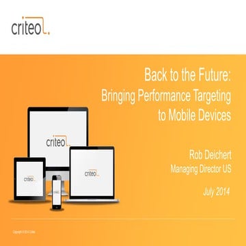Back to the Future: Bringing Performance Targeting to Mobile Devices from DRS...