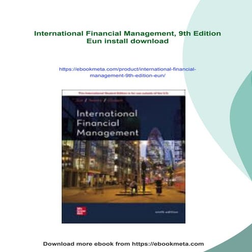 International Financial Management, 9th Edition Eun