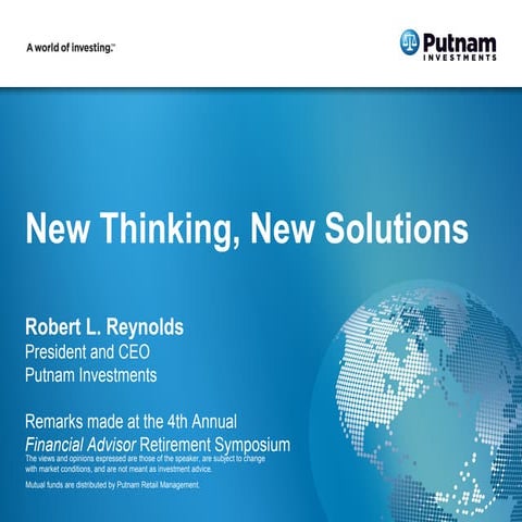 New Thinking, New Solutions 