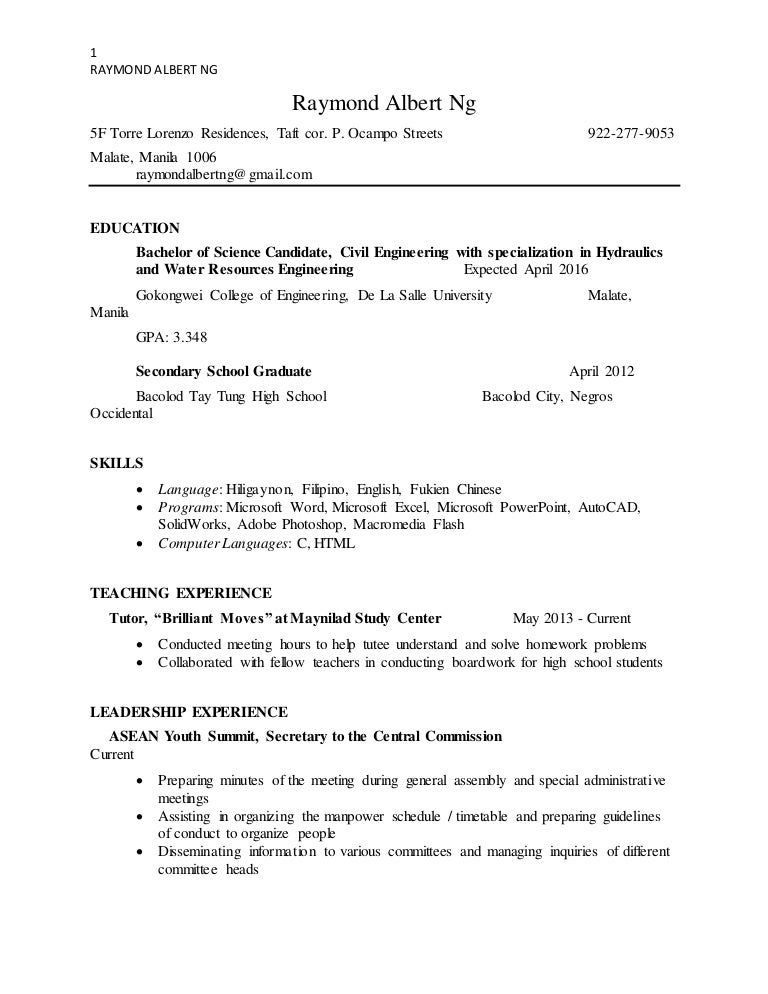 Cv format 2020 picture