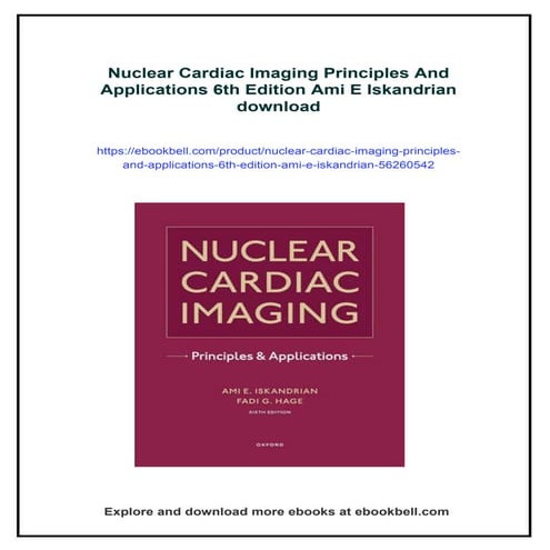 Nuclear Cardiac Imaging Principles And Applications 6th Edition Ami E Iskandrian