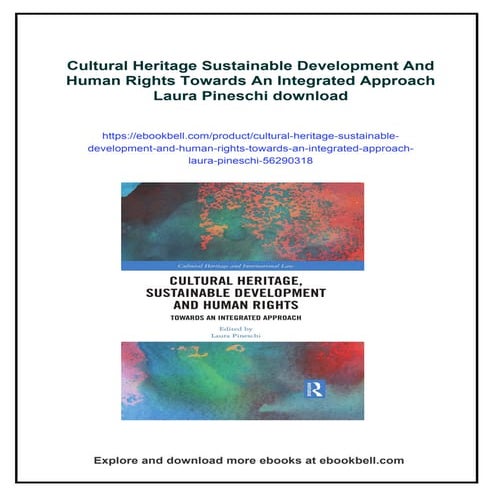 Cultural Heritage Sustainable Development And Human Rights Towards An ...