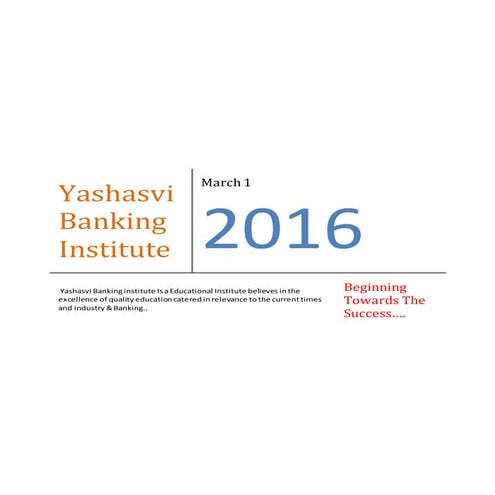 Yashasvi Banking Institute1 Docx