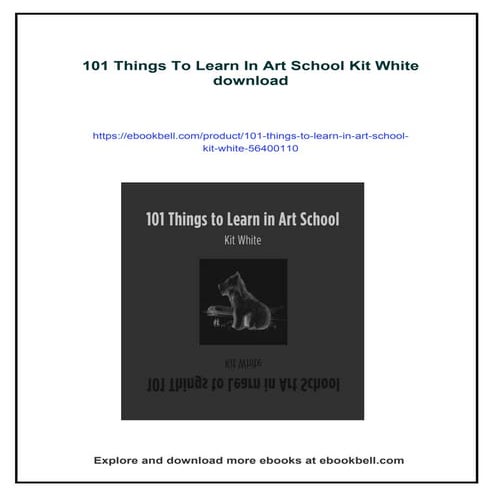 101 Things To Learn In Art School Kit White