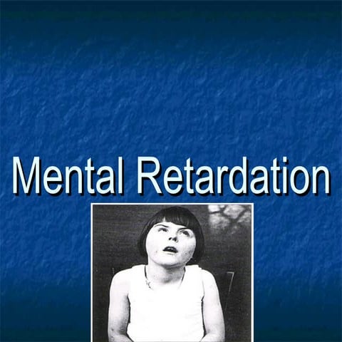 mental retardation power point presentation