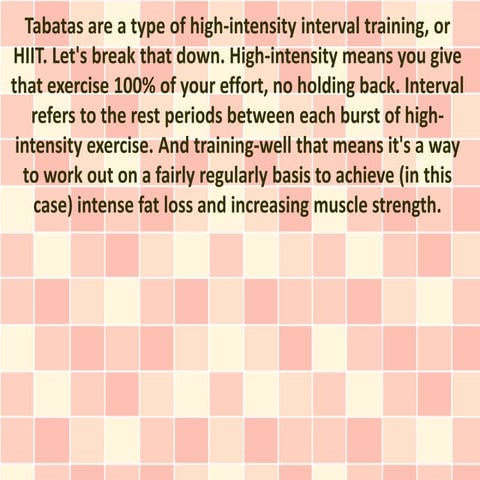 Tabata Exercise An Interval Workout PPT