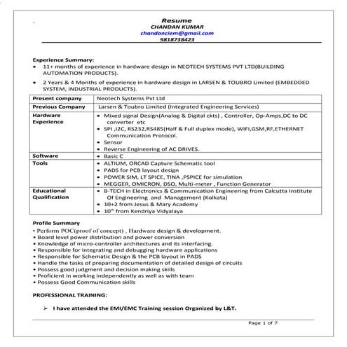 Chandan Kumar_3+_Years _EXP