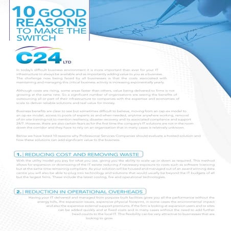 C24 10 good reasons insert