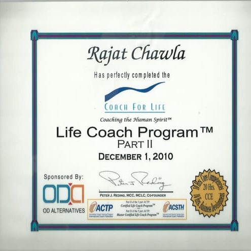Coach for Life Module-2 Certificate | PPT