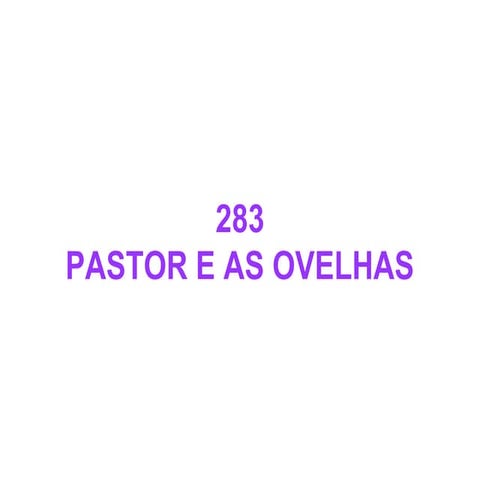 283   pastor e as ovelhas