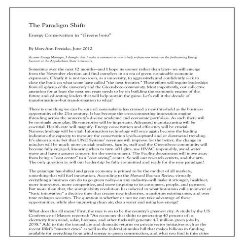 The Paradigm Shift at NCAT pdf